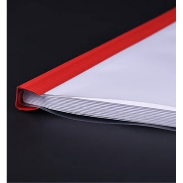 A4 File Organizer Premium Report Covers with Sliding Bar Transparent Resume Presentation File Folders Organizer Binder for A4 Size Paper 5 Colors 10 Pcs Accordion Folder for Work Office Organization